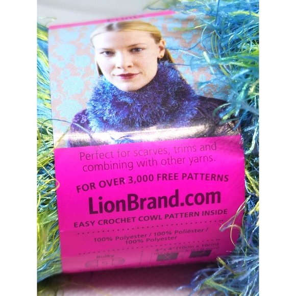 Fun fur Color 207 Art #320 Lot 118426 Polyester 57yd Yarn Multicolor - Picture 7 of 16